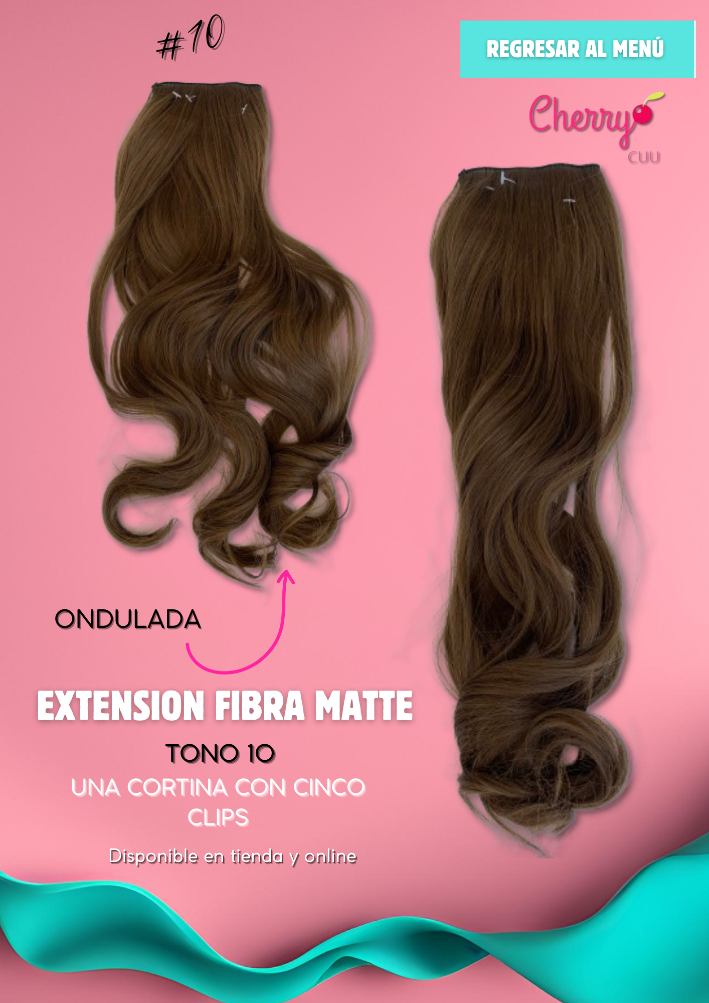 Extension de cabello, una cortina modelo Ondulado