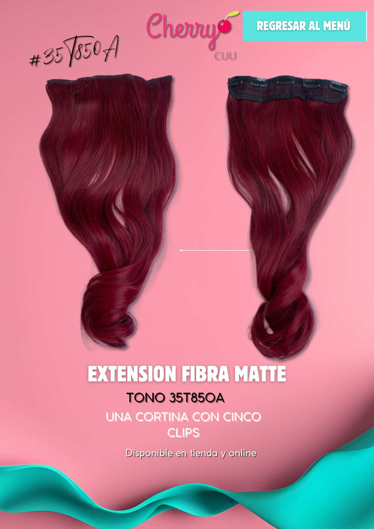 Extension de cabello, una cortina modelo Ondulado