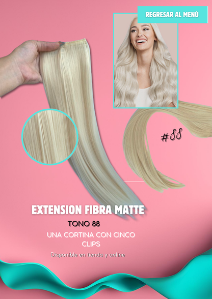 Extension de cabello de una cortina, modelo Lacio.