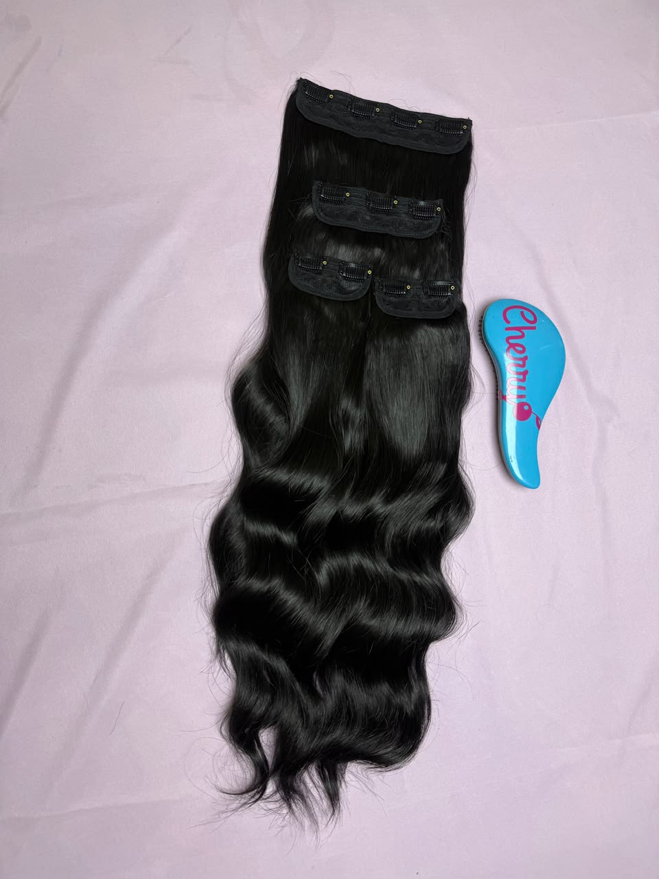 Extensión ondulada con clips