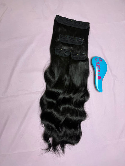 Extensión ondulada con clips