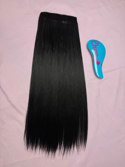 Extensión lacia con clips