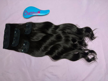 Extensión ondulada con clips