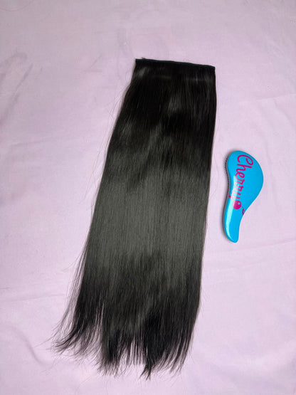 Extensión lacia con clips