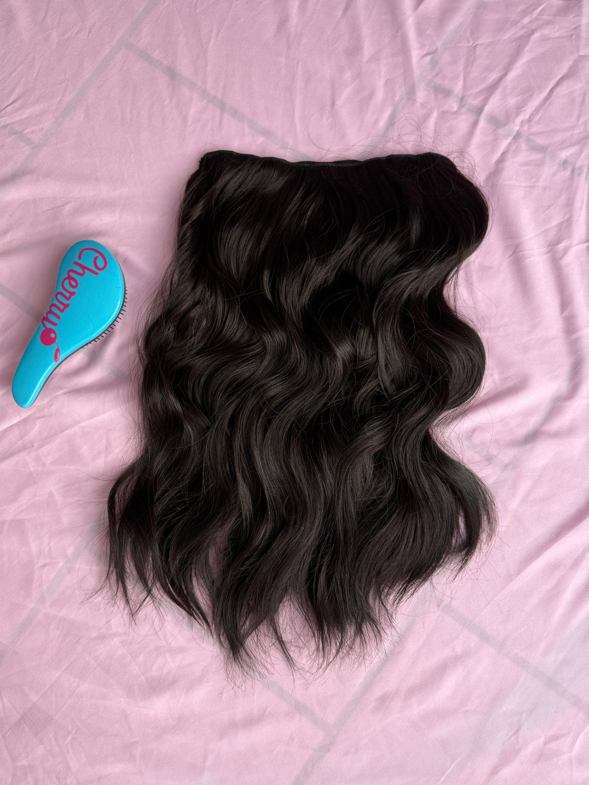Extensiones semi rizadas con clip