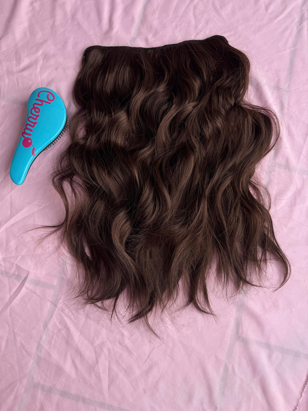 Extensiones semi rizadas con clip
