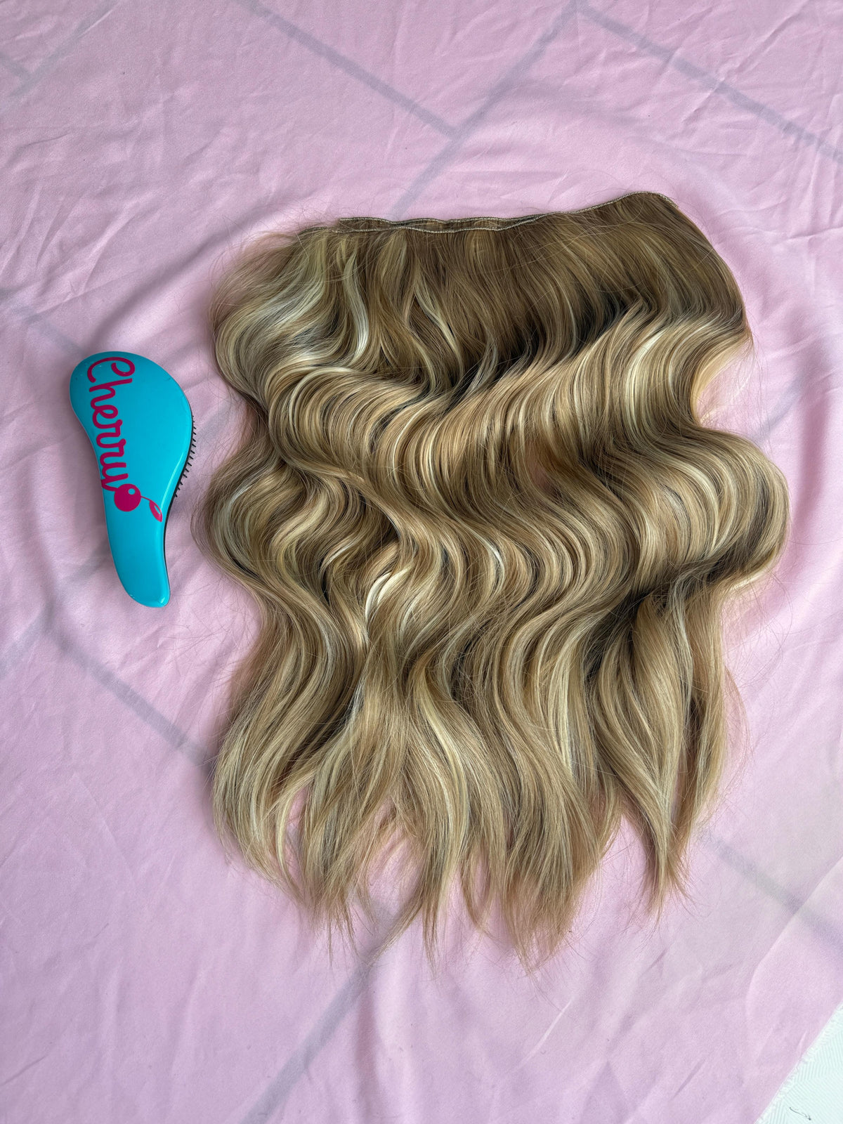 Extensiones semi rizadas con clip