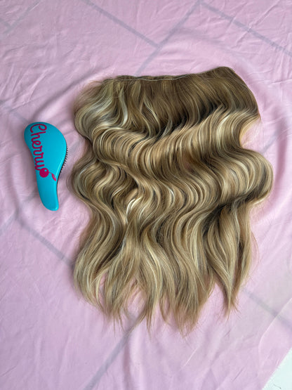 Extensiones semi rizadas con clip