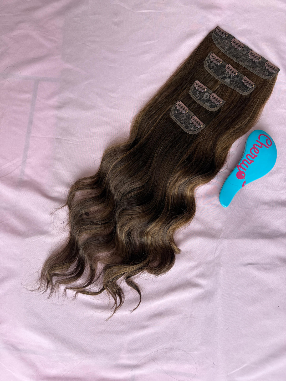 Extensión ondulada con clips