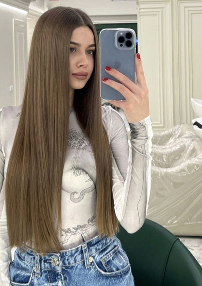 Extensión ondulada con clips