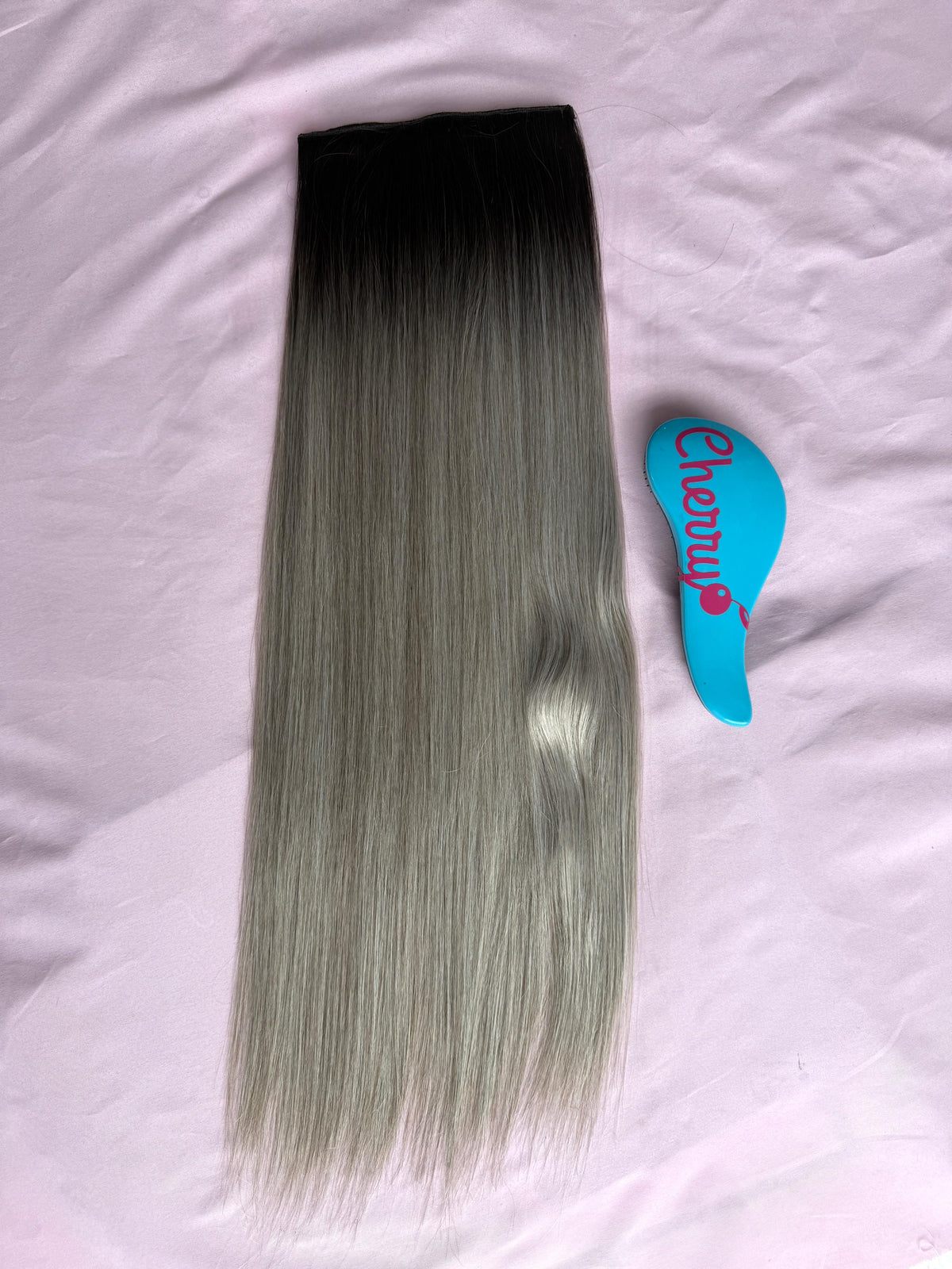 Extensión lacia con clips