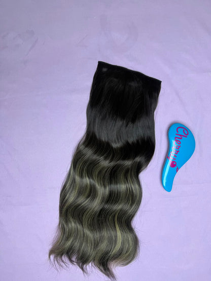 Extensión ondulada con clips