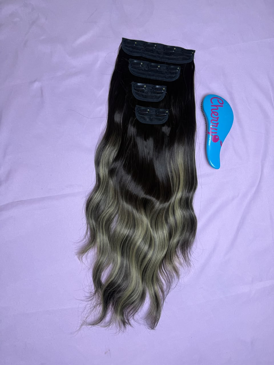 Extensión ondulada con clips