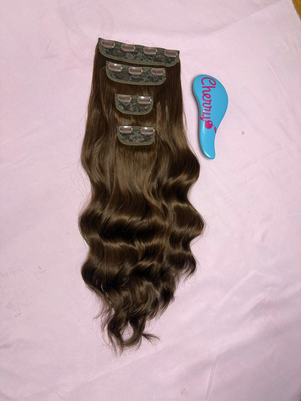 Extensión ondulada con clips