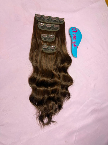 Extensión ondulada con clips