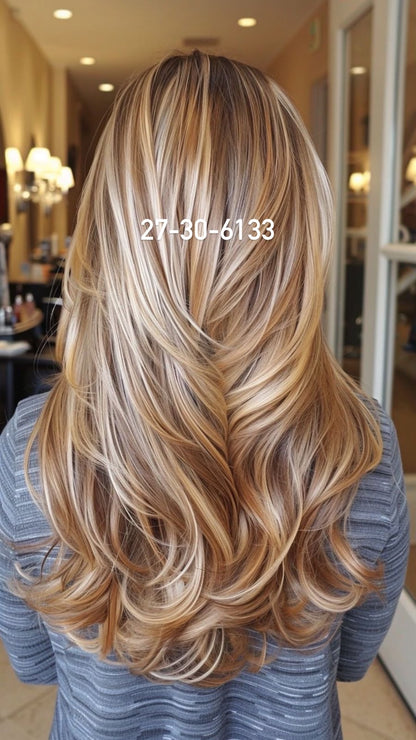 Extensión lacia con clips