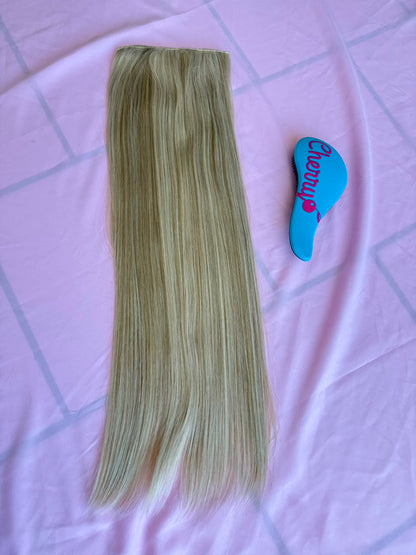Extensión lacia con clips