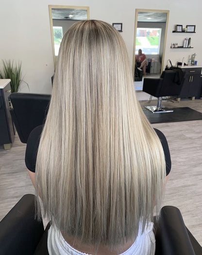 Extensión lacia con clips