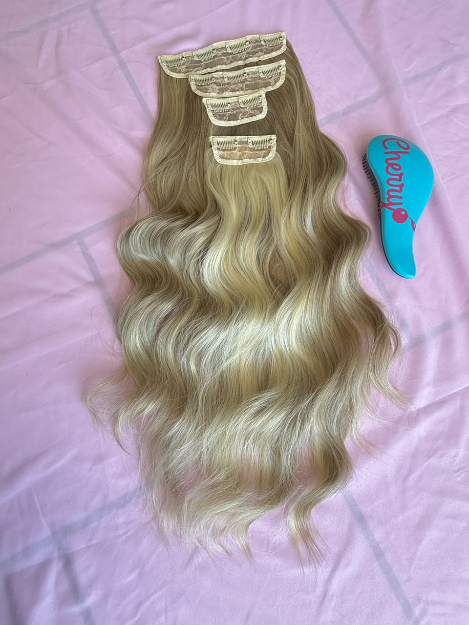Extensión ondulada con clips