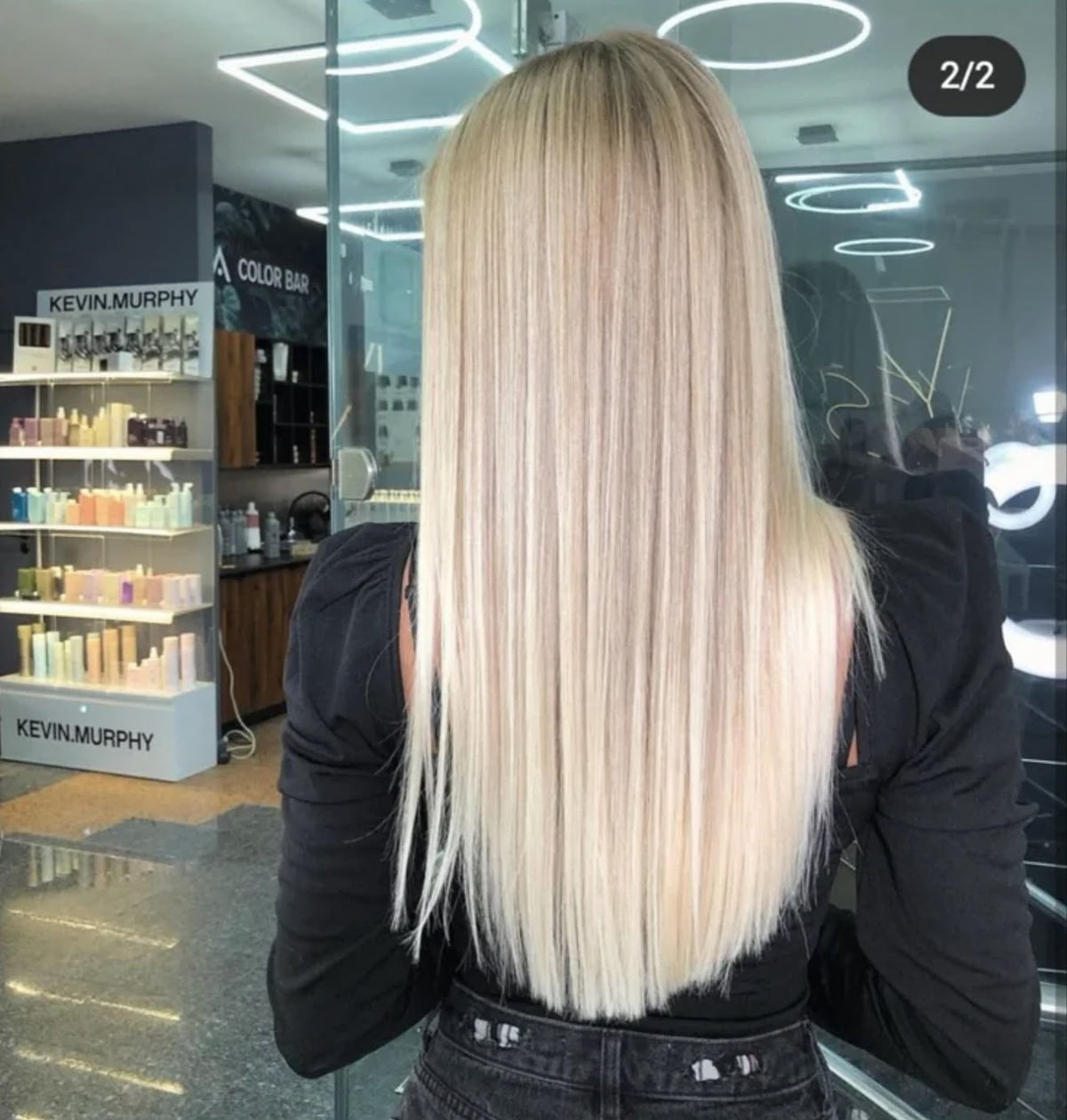 Extensión ondulada con clips