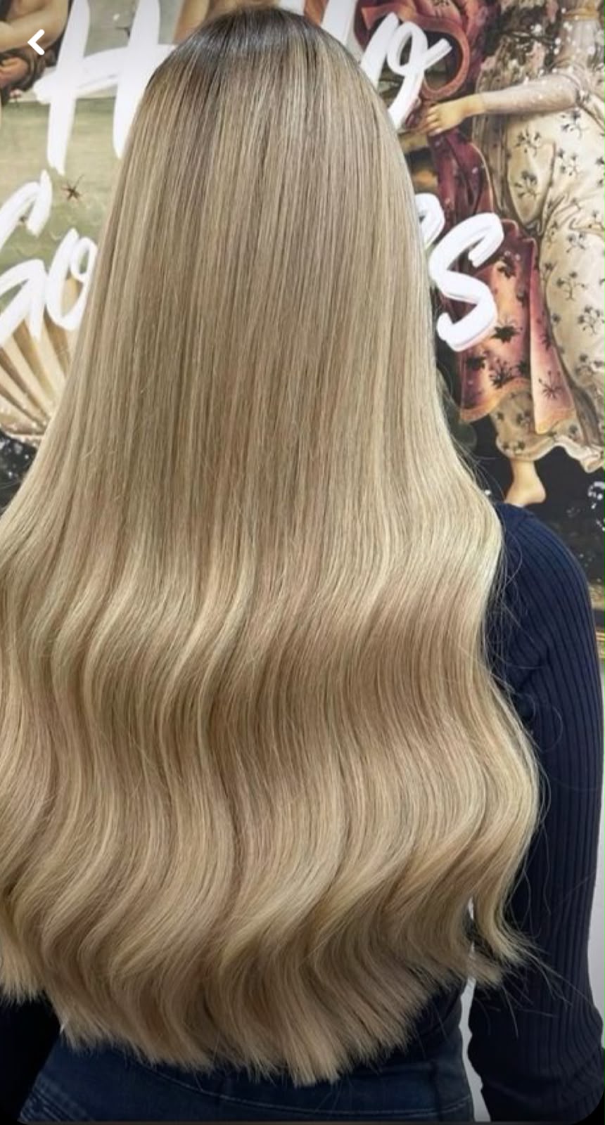 Extensión lacia con clips