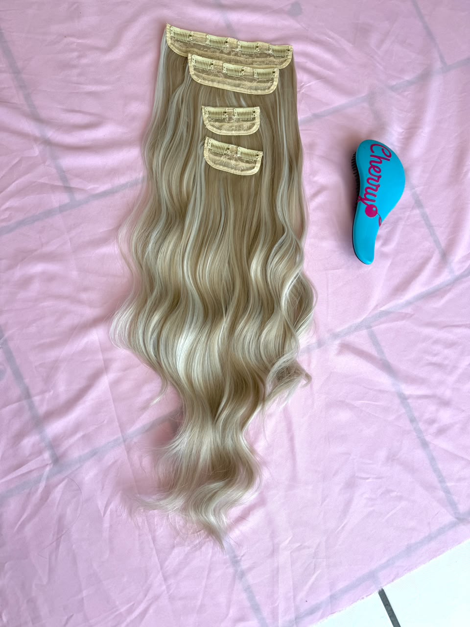 Extensión ondulada con clips