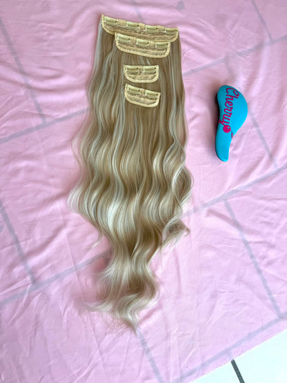 Extensión ondulada con clips