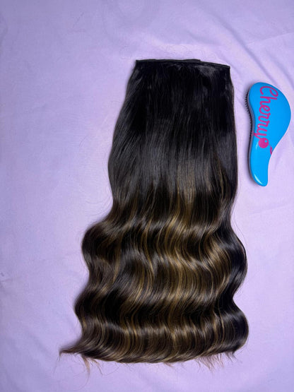 Extensión ondulada con clips