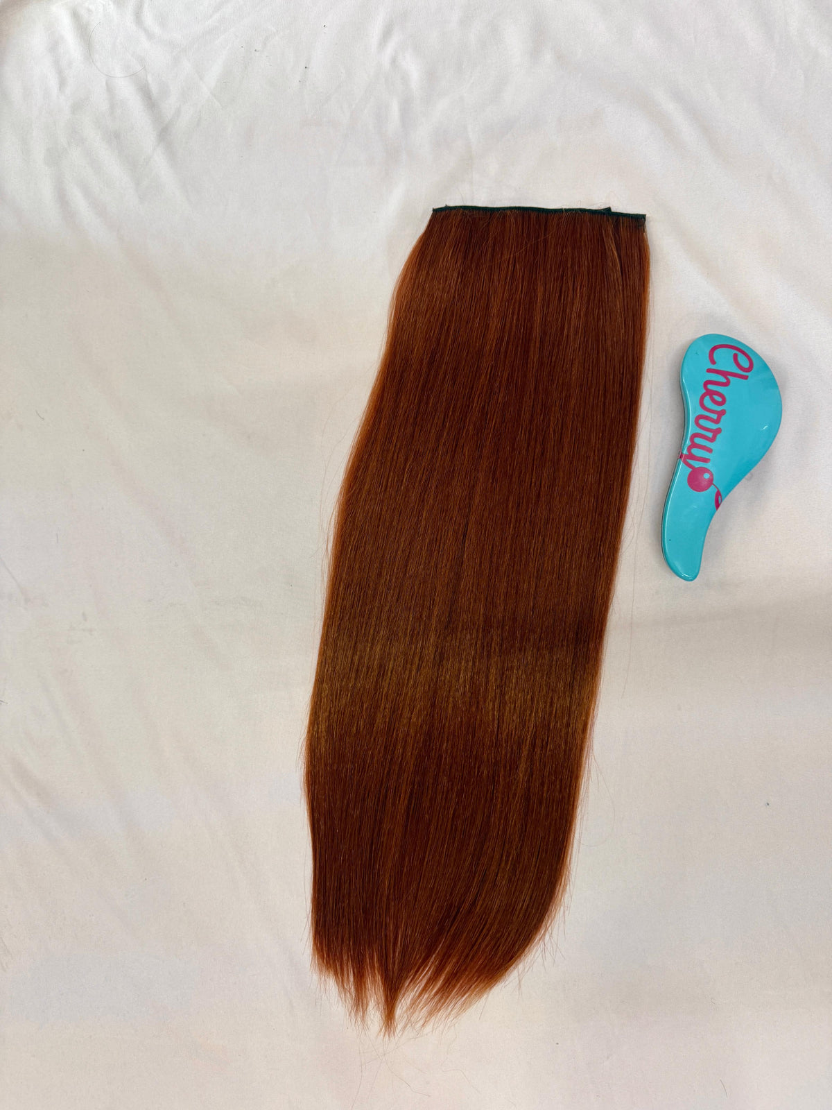 Extensión lacia con clips
